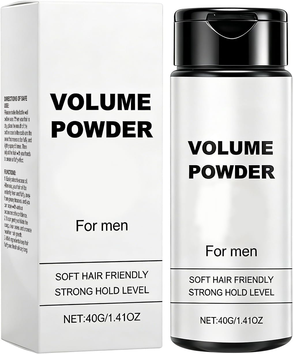 Black Mask Texture Powder, Based Texture Powder, Volume Powders for Men, Instantly Adds Te-xture & Volumes, Styling Volume Texture Powders, Easy to Apply and Carry, Firm Hold for Most Hair Types