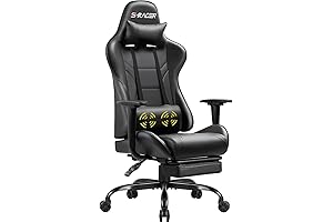 Homall Gaming Chair with Massager: Recline Your Way to Relaxation