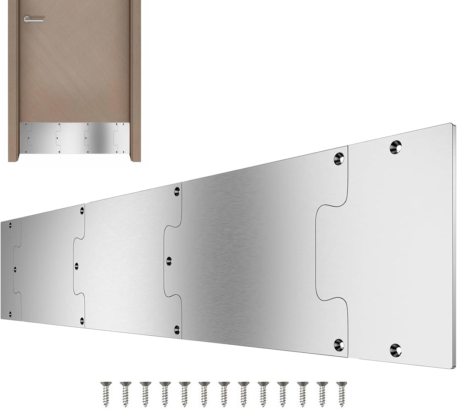 外部ドア用のキックプレート、フロントドアキックプレート - ドア用のペットプルーフキックプレート - リビングルームベッドルームガレ