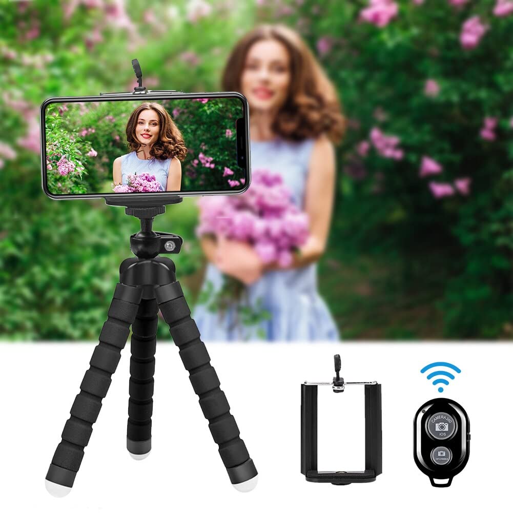 RajoNN Trípode para teléfono móvil Mini Soporte para trípode para teléfono móvil Soporte Flexible para trípode de Pulpo para cámara de teléfono Soporte para Selfie Soporte para teléfono móvil Trípode