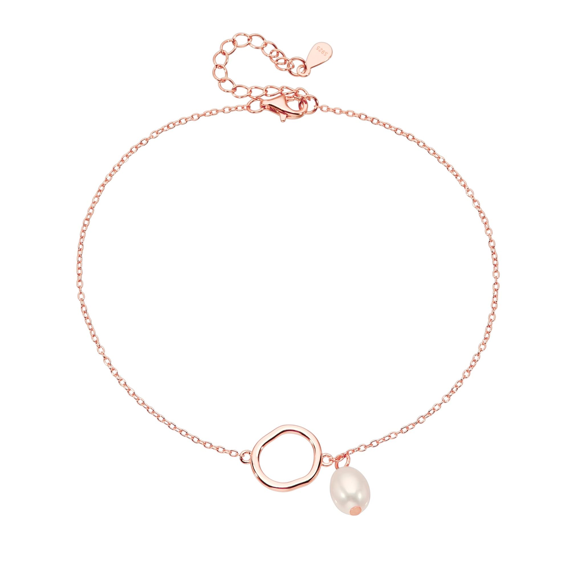 SVB 925 Sterling Silver Pearl Anklet for Women – Adjustable Dainty Jewelry with Freshwater Charm, Minimalist Everyday Accessory, Elegant Gift for Her