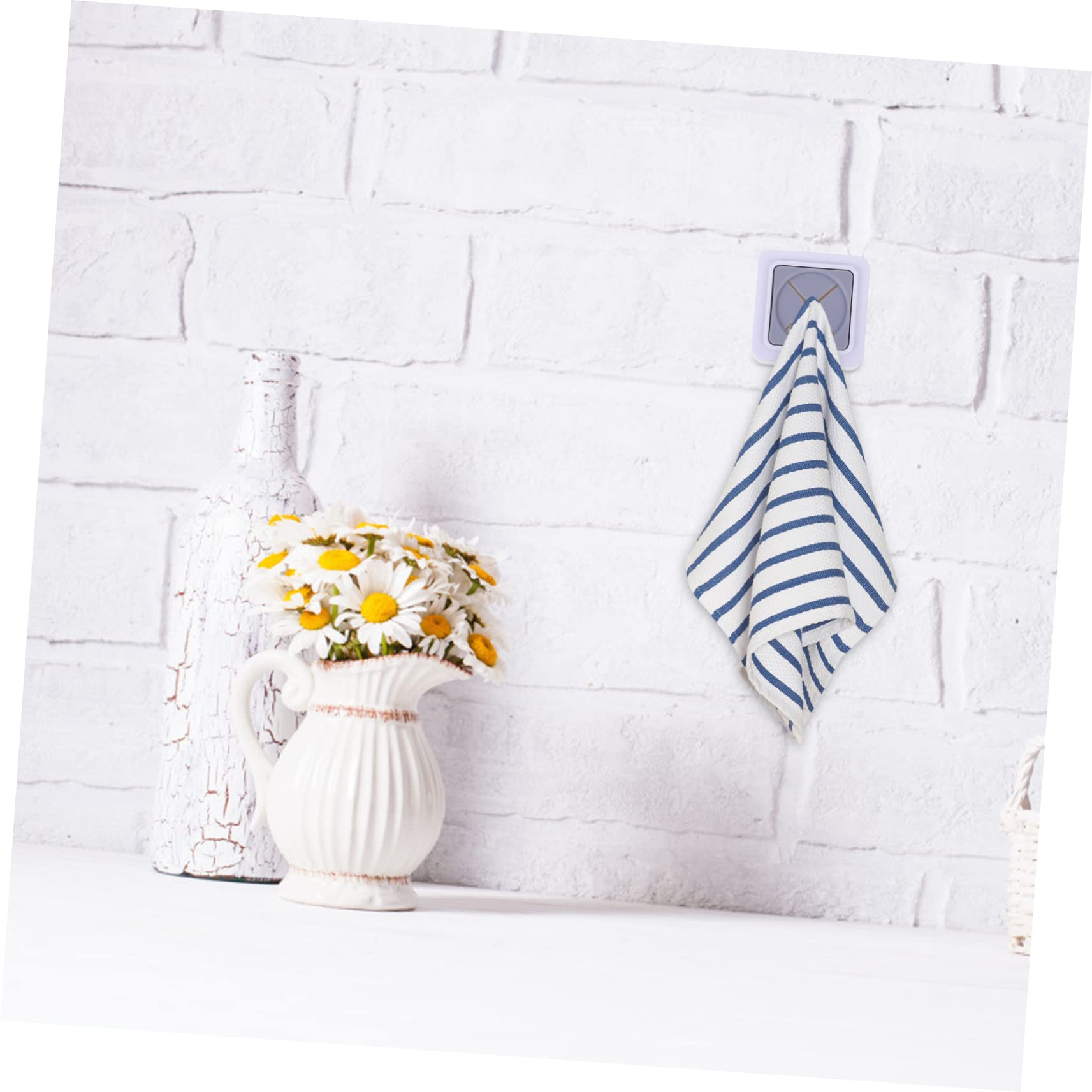 ToalleroGanchos de plástico 2 Piezas Toallero Toalla de baño Soporte para Toallas Gancho de Pared Ganchos para Toallas rústicos Ganchos para Toallas de Acero Inoxidable Ganchos para Montar en la par