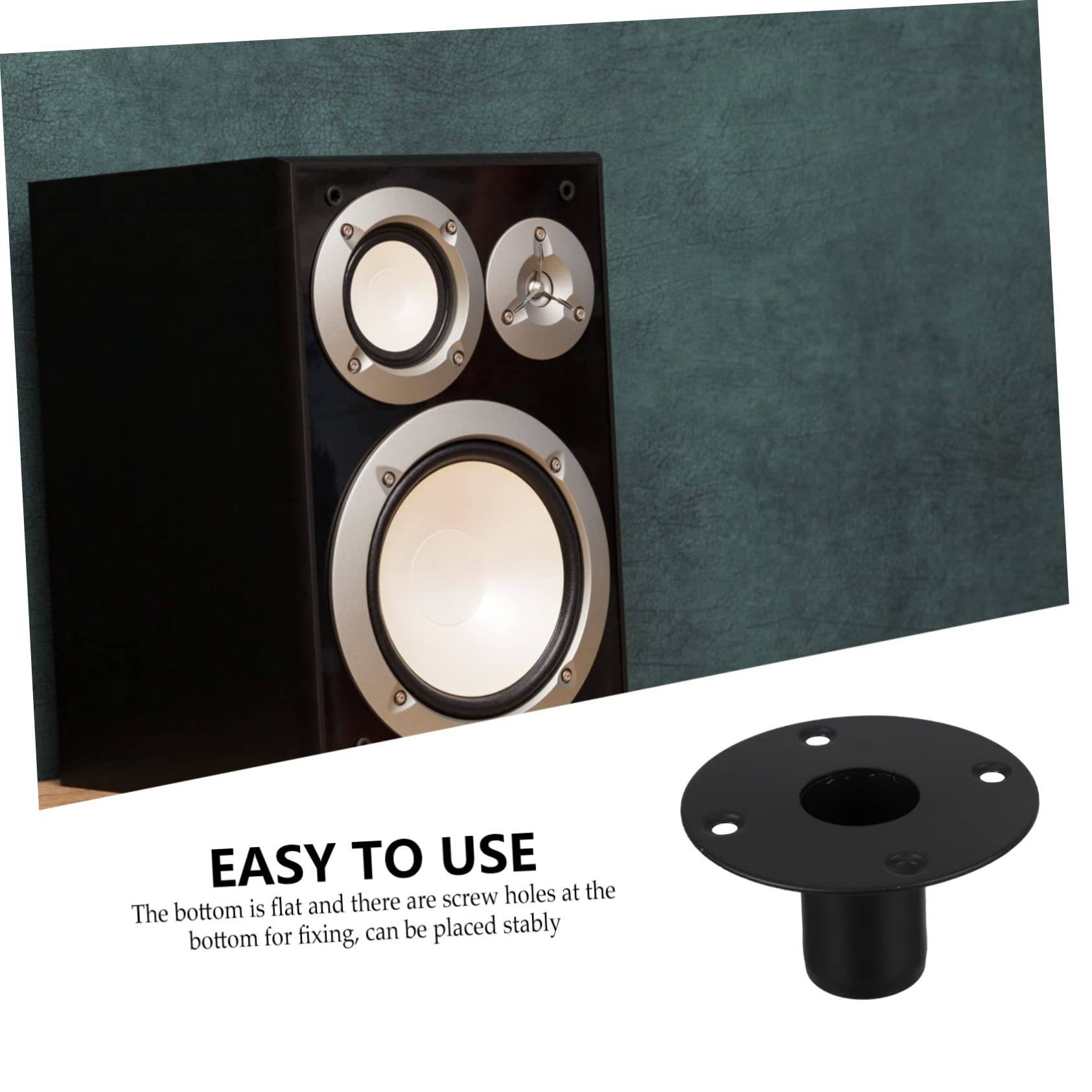 PartyKindom 2piezas Soporte De Altavoces De Hierro Resistente para Escenarios y Estudios Base Estable para Tornillos para Altavoces De Sonido Eventos y Presentaciones