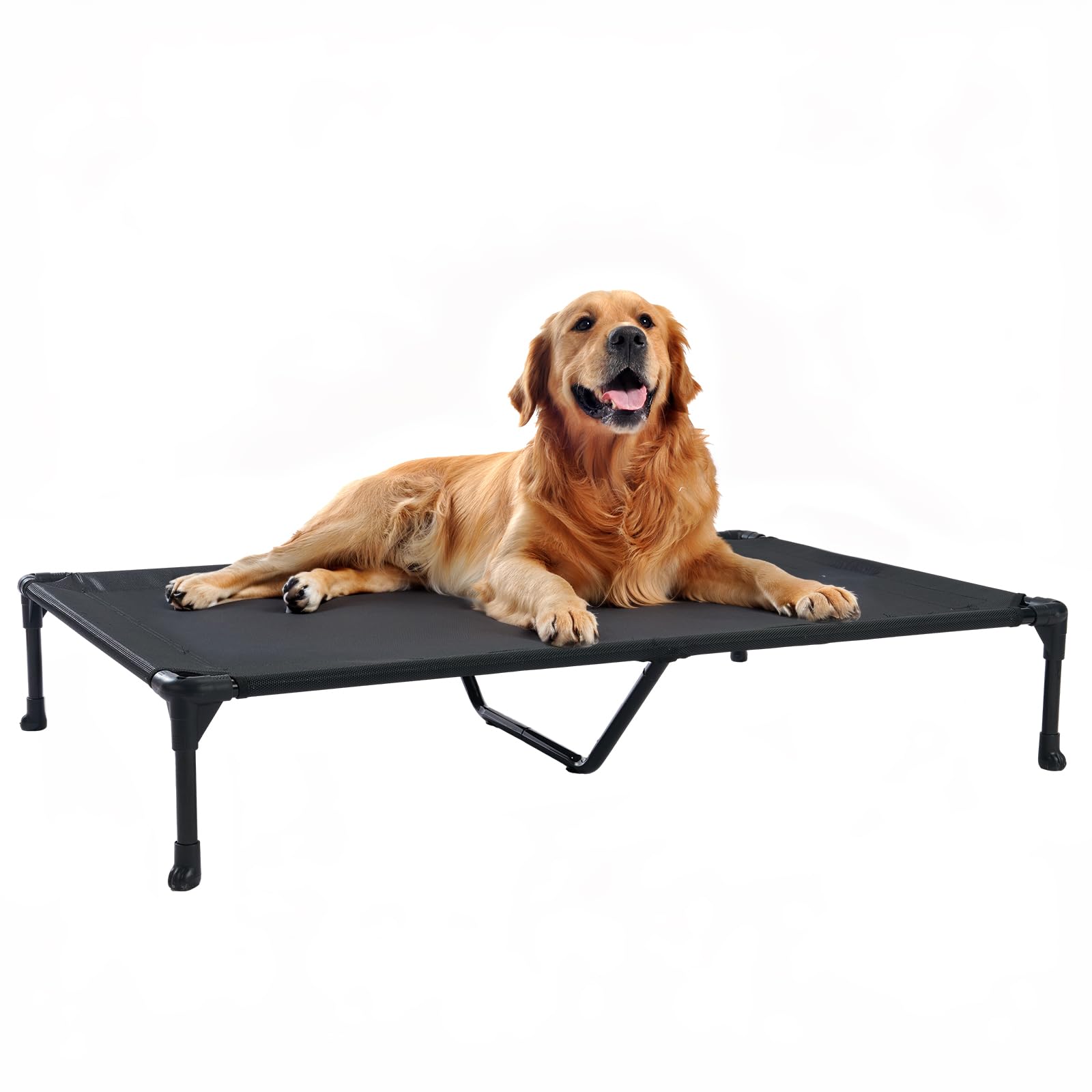 Veehoo Cooling Elevated Dog Bed, Portable Raised Pet Cot with Washable & Breathable Mesh, No-Slip Feet Durable Dog Cots Bed for Indoor & Outdoor Use, X Large, CWC1803-XL