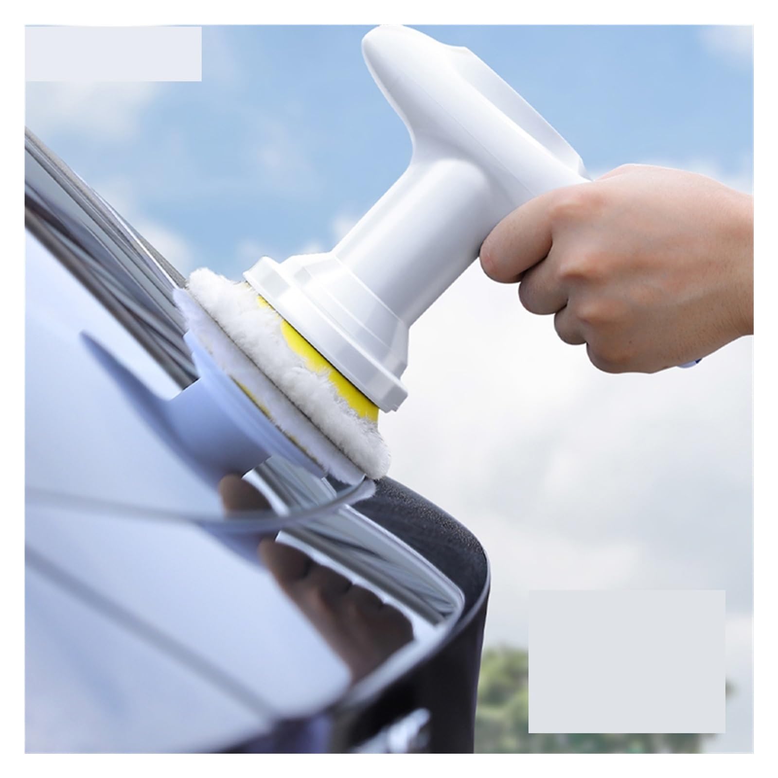 Pulidora inalámbrica para Coche, pulidora eléctrica inalámbrica, Herramienta de Cera para pulir y encerar, con Velocidad Ajustable, para pulir y encerar Coches y Barcos