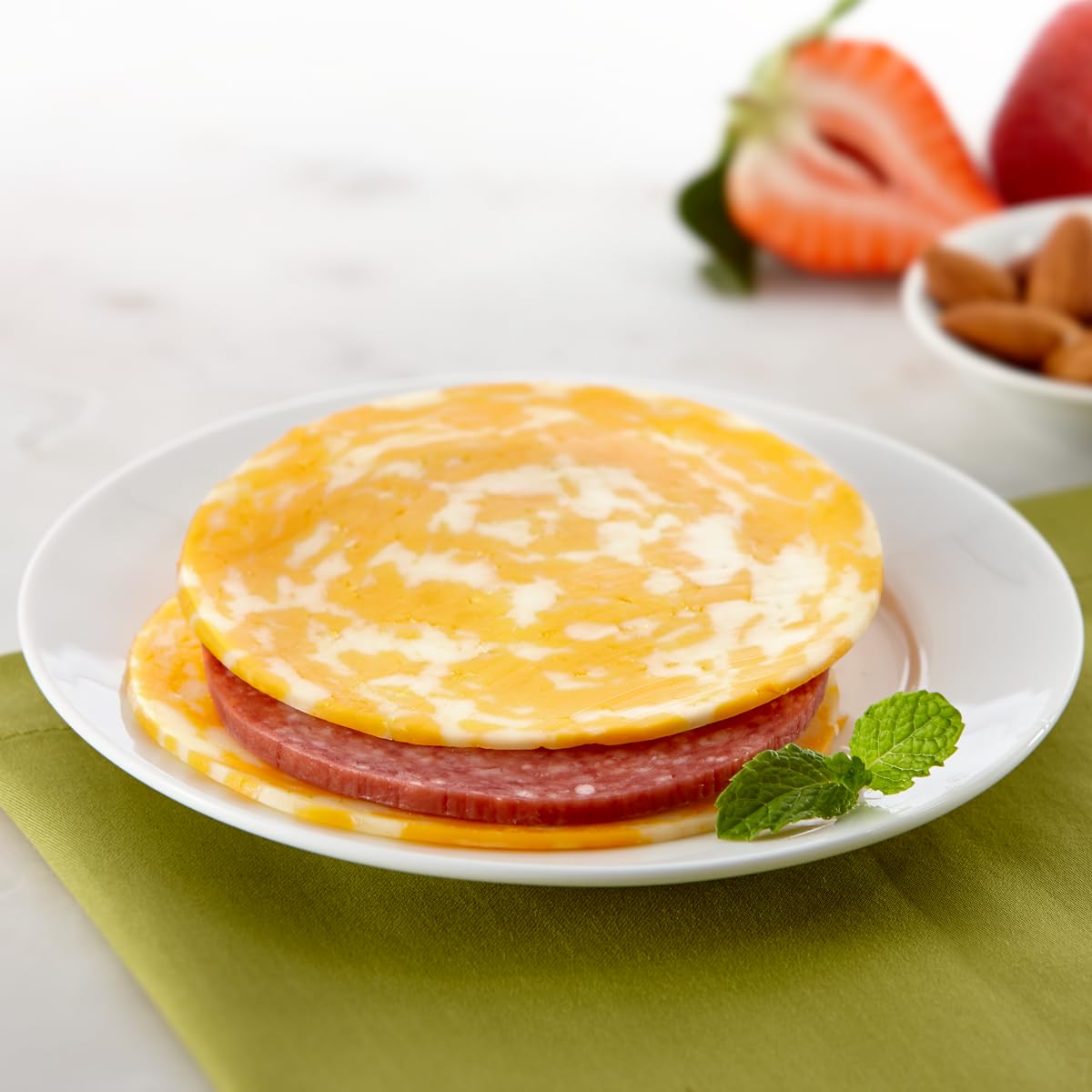 Cheesewich Protein Snacks - Colby Jack & Hard Salami Slices, Pack of 16, 2.5 oz Each, Keto Friendly, Ideal for Camping, Healthy Snacks with 16g Protein Per Serving