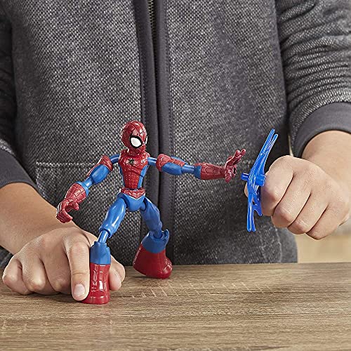 Marvel - E7686 - Figurine articulée Spider-Man - 15 cm - avec Filet - pour Enfants à partir de 6 Ans