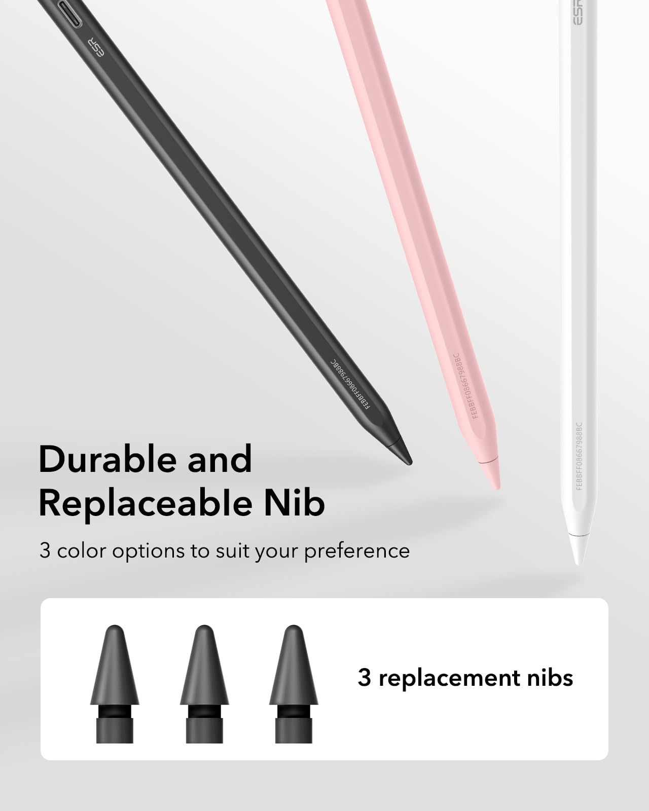 ESR Geo Digital iPad Pencil for iPad 2018-2026, Find My, Easy Shortcuts — Amazon image 9