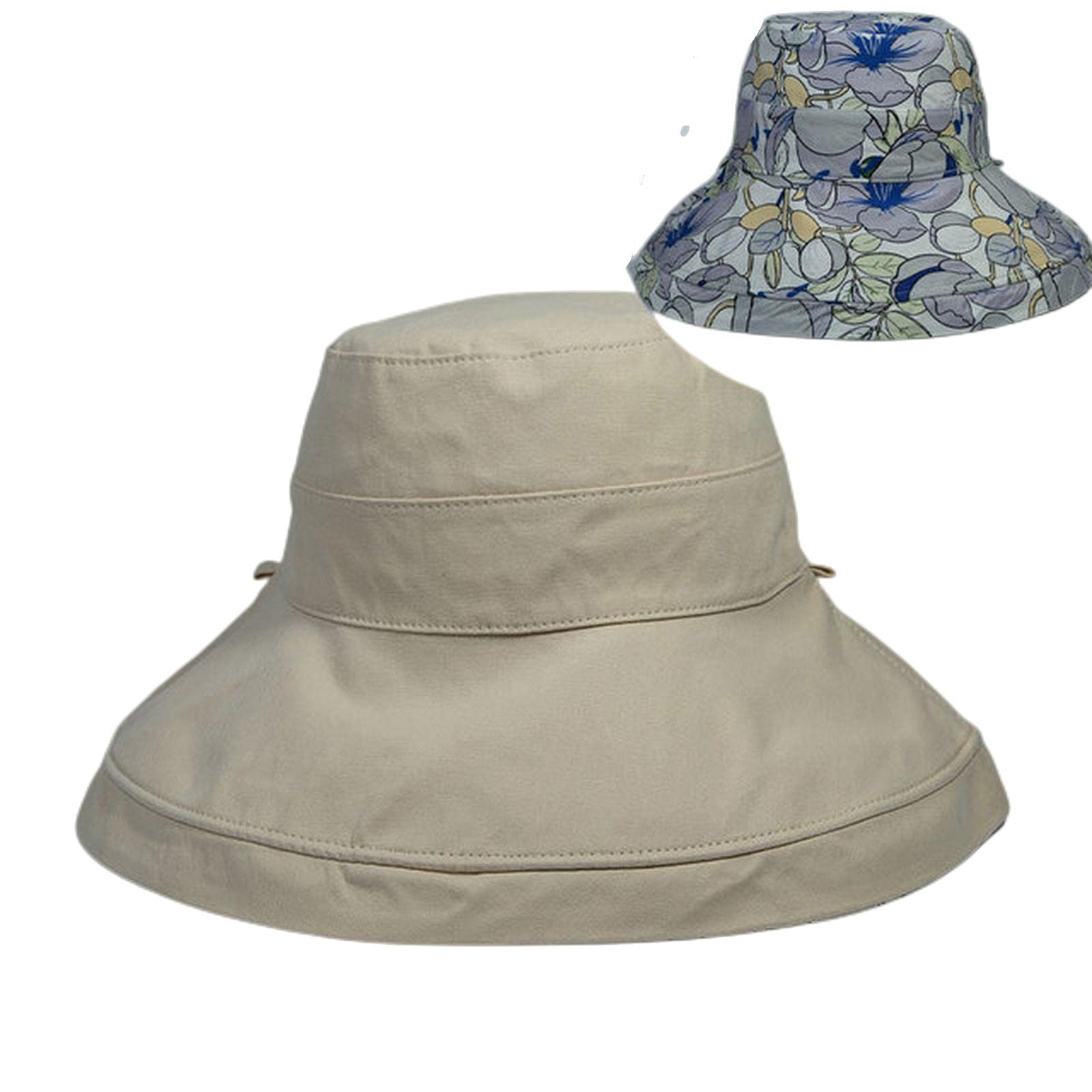 Chapeau bob printemps/été imprimé réversible soleil plage chapeau femme plein air voyage vacances pêcheur chapeau visière