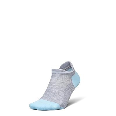 Feetures Elite Max Cushion No Show Tab No Show Socks Shoes Gray Sky