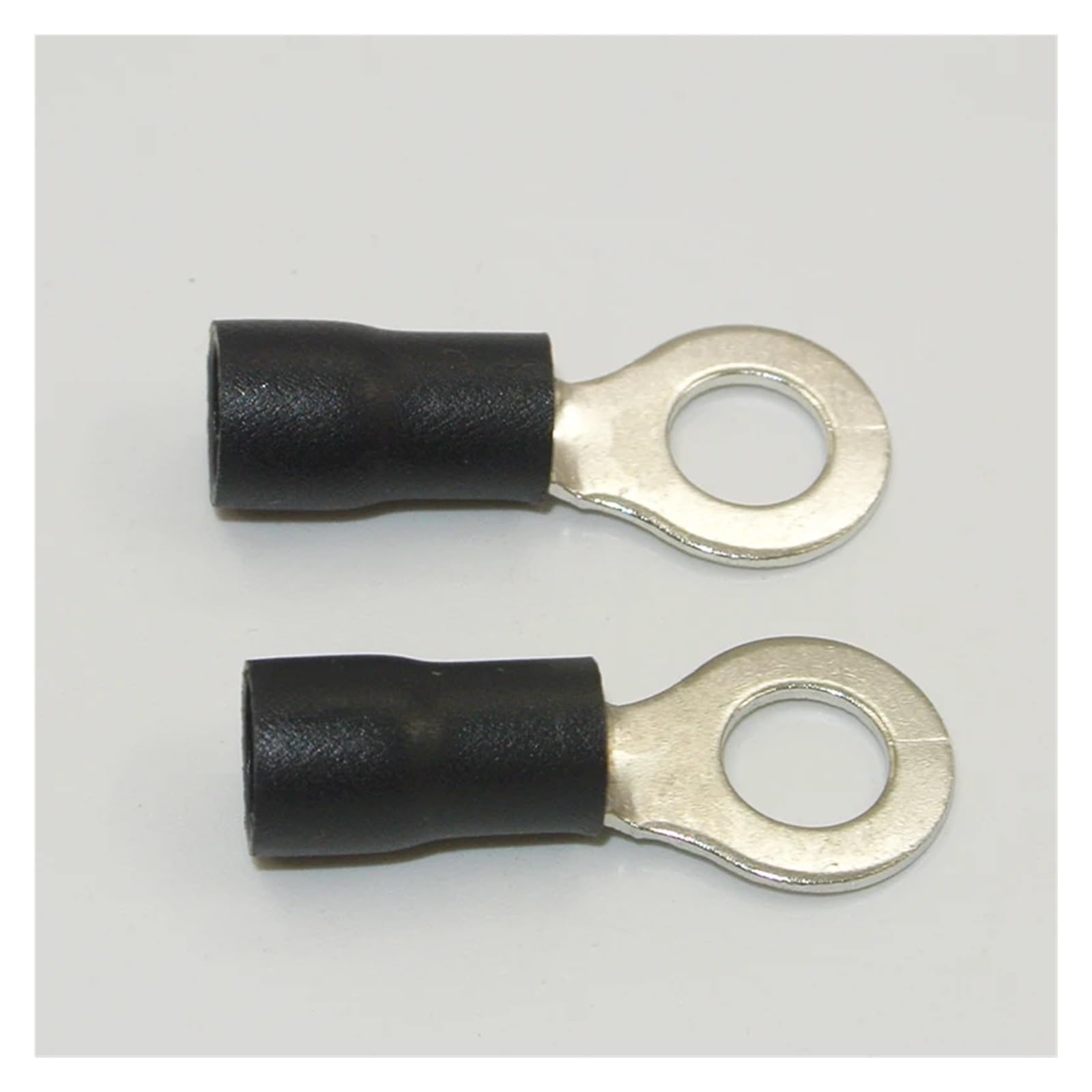 RV3.5-5 500 Stück 14-12 AWG #10 schwarze isolierte Ringkabelschuhe Elektrische Crimpklemme