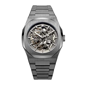 Buy D1 Milano Skeleton Analog Black 