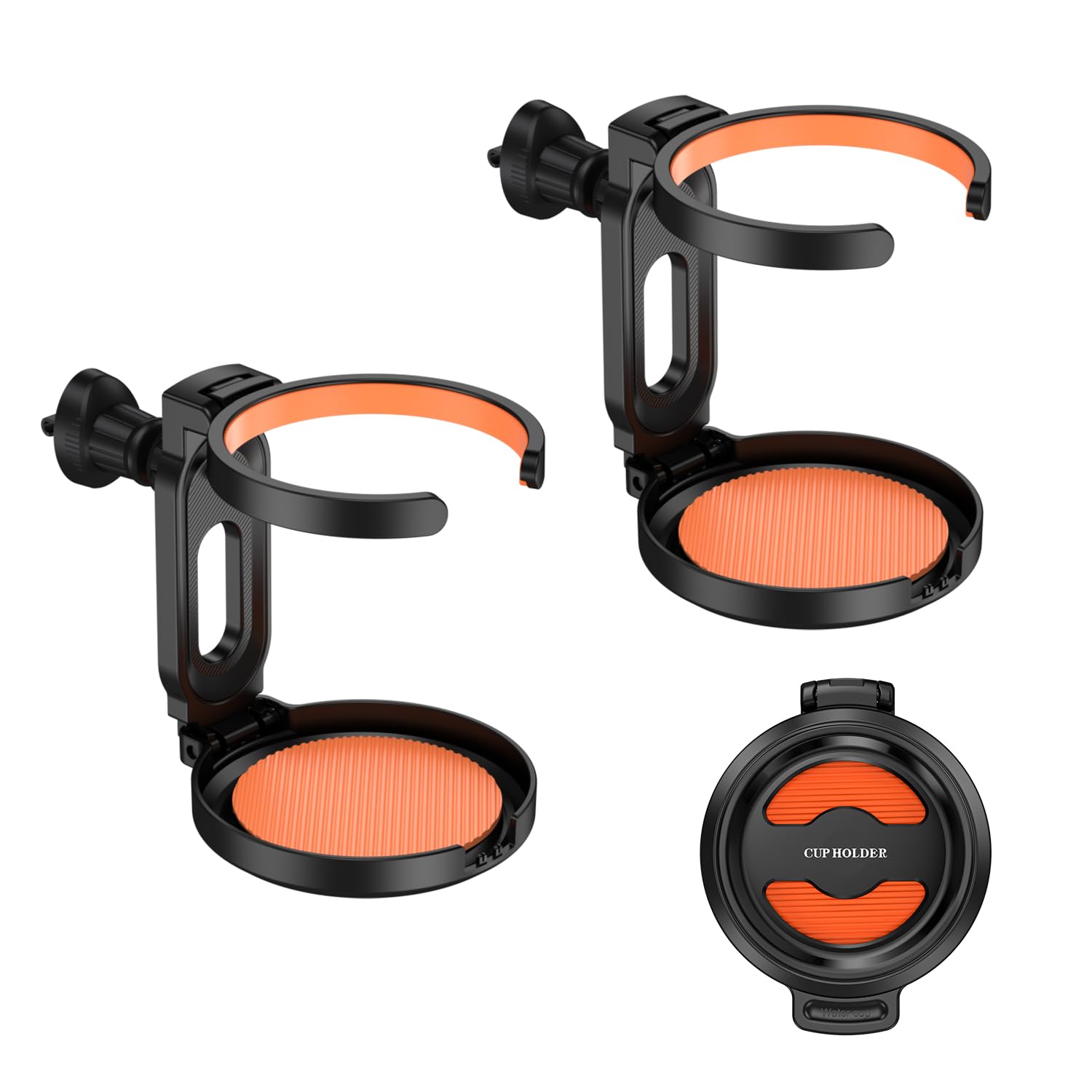 SIGANDG Porte-gobelets Pliables Voiture Lot De 2 - Support Gobelet Réglable Grille Aération, Antidérapant Pour Cola Café Thé