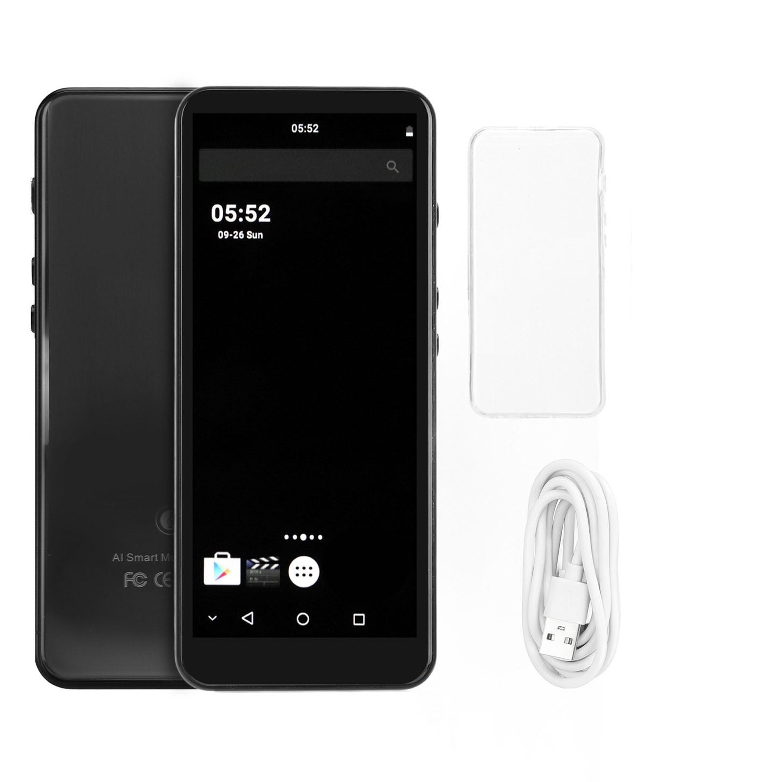 Presente MP4 de Pantalla Táctil con/WiFi, Pantalla HD de 5.0 Pulgadas, para Correr Deportes (Black)