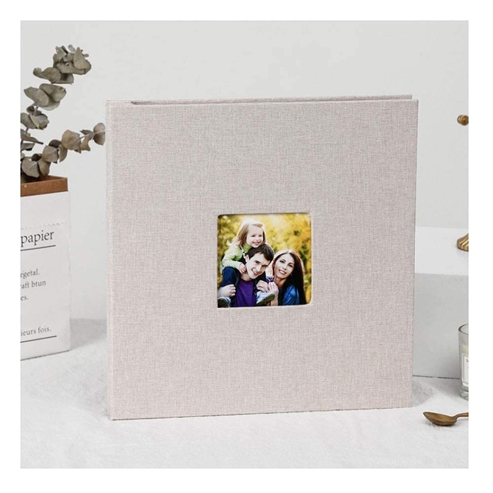 Autoadhesivo Cine Álbito Scrapbook Burlap Diy Álbum Moderno Estilo Cubierta de Lino Capacidad Manual Manual Creativo Álbum Niños Amantes de la Familia Álbum de Boda Memoria Presente Memorias Lib