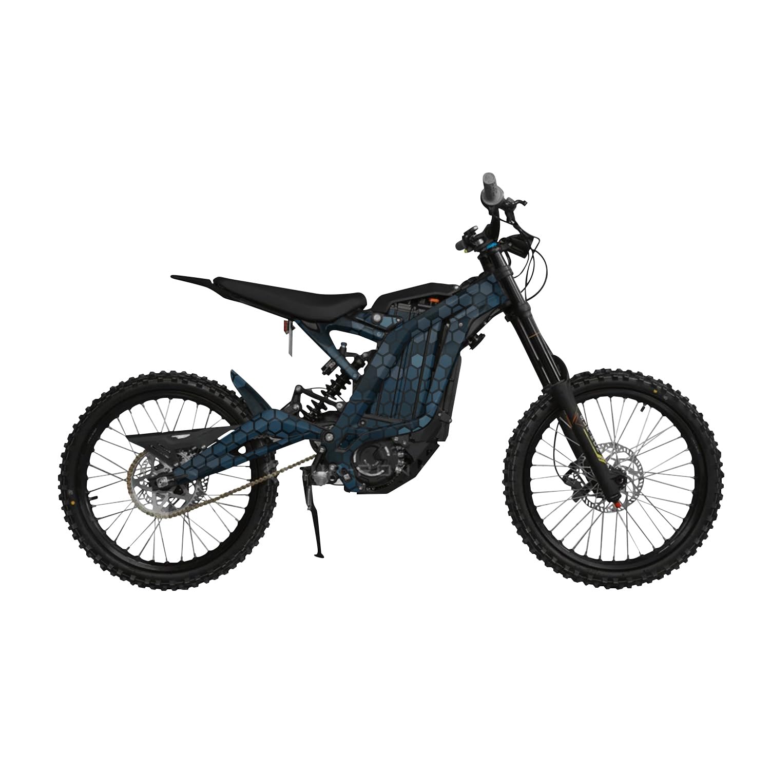 Surron Light Bee Graphics Kit Wrap - Blue Hexa Camo - Sur-Ron Skin - Premium 3M Vinyl Protective Wrap Decal Cover - Easy to Apply | Crafted in The USA by MightySkins