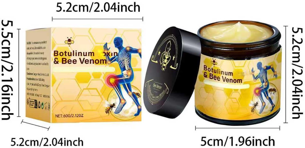 2 Pcs Botulinum Bee Venom Bone Healing Cream,Throughout Release Joint Activities Muscle Relief Massage Gel. - Image 5
