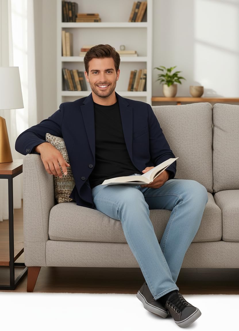 INGEAR Men's Ultra Soft Casual Base Layer Polyblend Long Sleeve T-Shirt, Crewneck, Lightweight Jersey Fabric, - Image 7