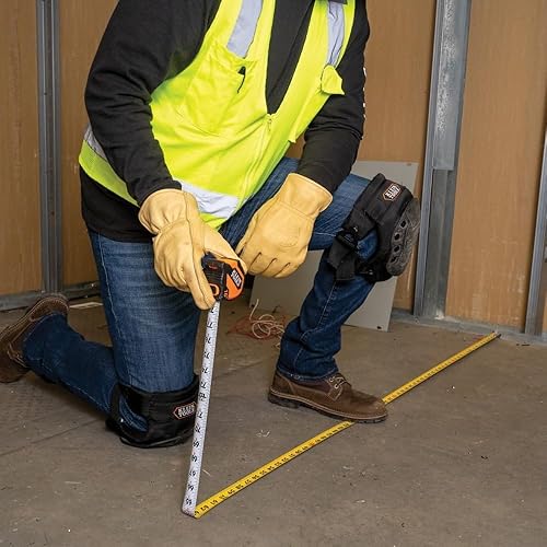 Miniatura 6 de Klein Tools 9516 Tape Measure, 16-Foot Compact Double-Hook Imperial Measuring Tape with Finger Brake, Nylon Blade, Easy to Read Bold Lines