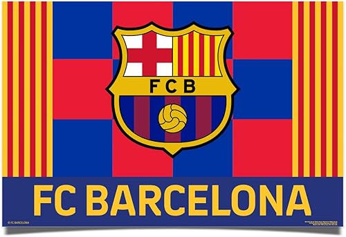 Miniatura 9 de Desert Cactus FC Barcelona - Póster de fútbol de fútbol de 24 x 36 pulgadas, decoración oficial para fanáticos (24 x 36, estilo F)