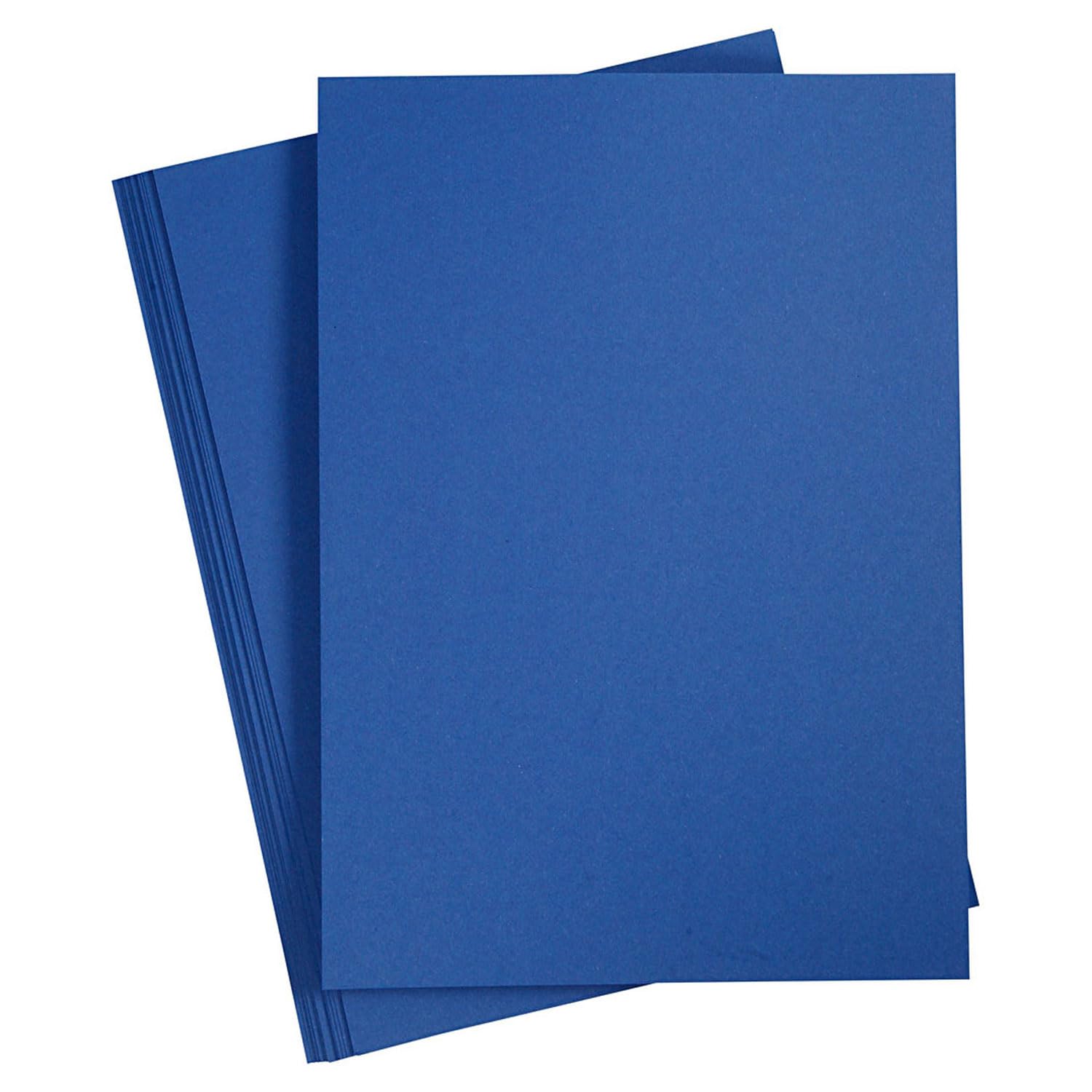 Coloured Cardboard Midnight Blue A4, 20 sheets