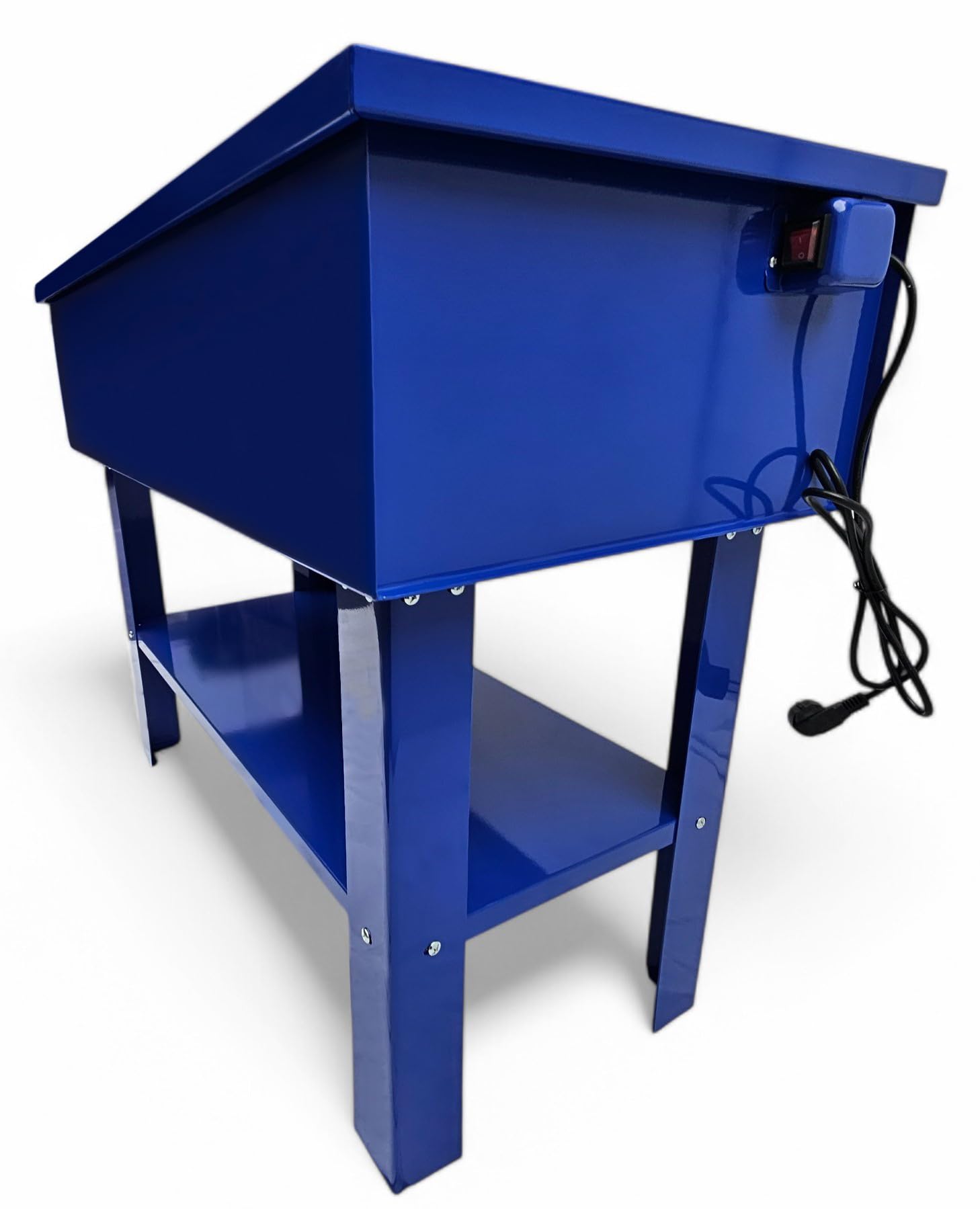 Teilewaschtisch 150L mit 230V Pumpe, mobil, für Werkstatt & Industrie