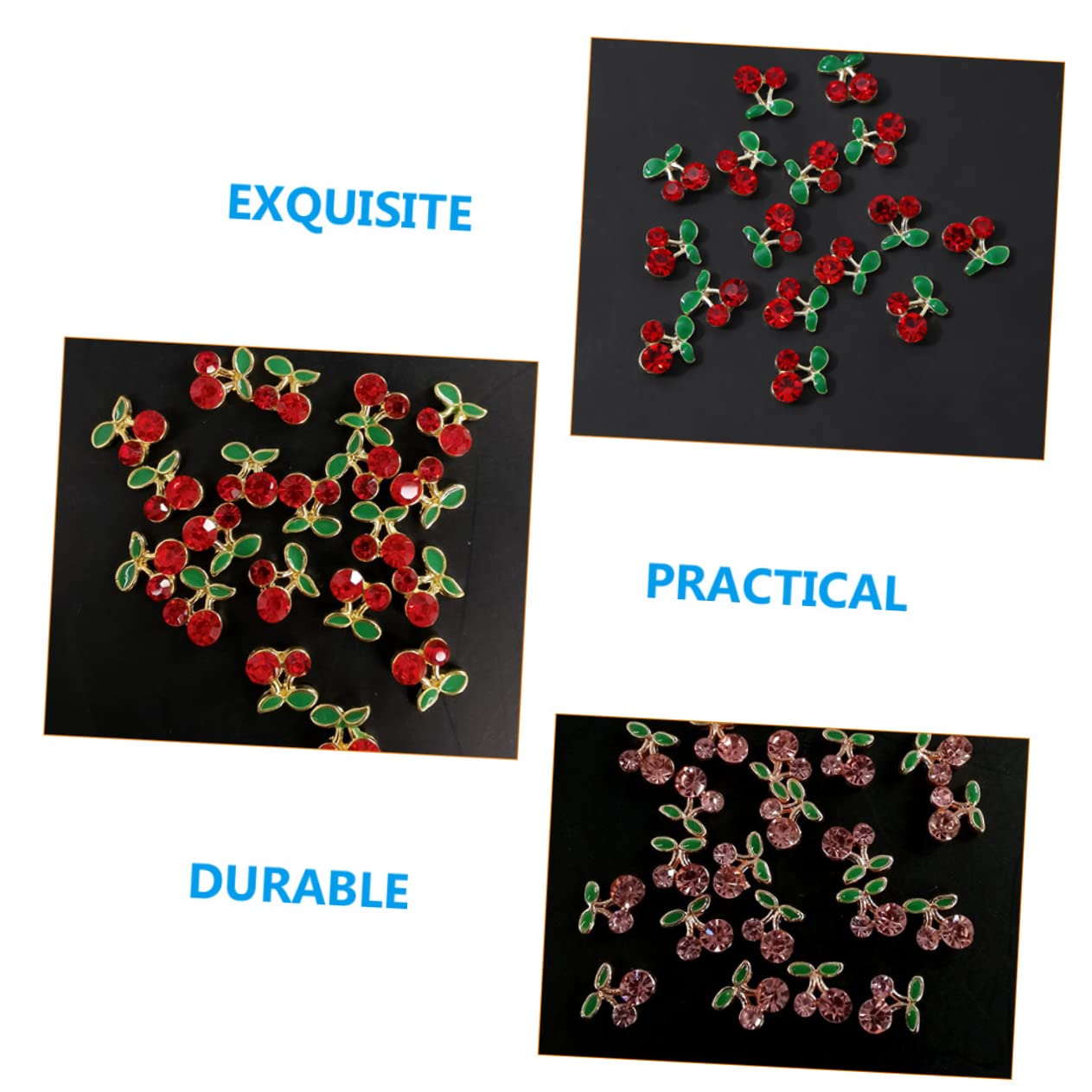 Abaodam 96pezzi Ciondoli Per Unghie Forma Di Decorazioni Nail Art Con Strass Per Manicure Di Ornamenti Per Unghie Per Donne e Appassionati Di