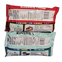 Vista 2 de Paquete de 2 Hershey Kisses de Chocolate Negro con Trufa de Menta y Cordial de Cereza Navideño