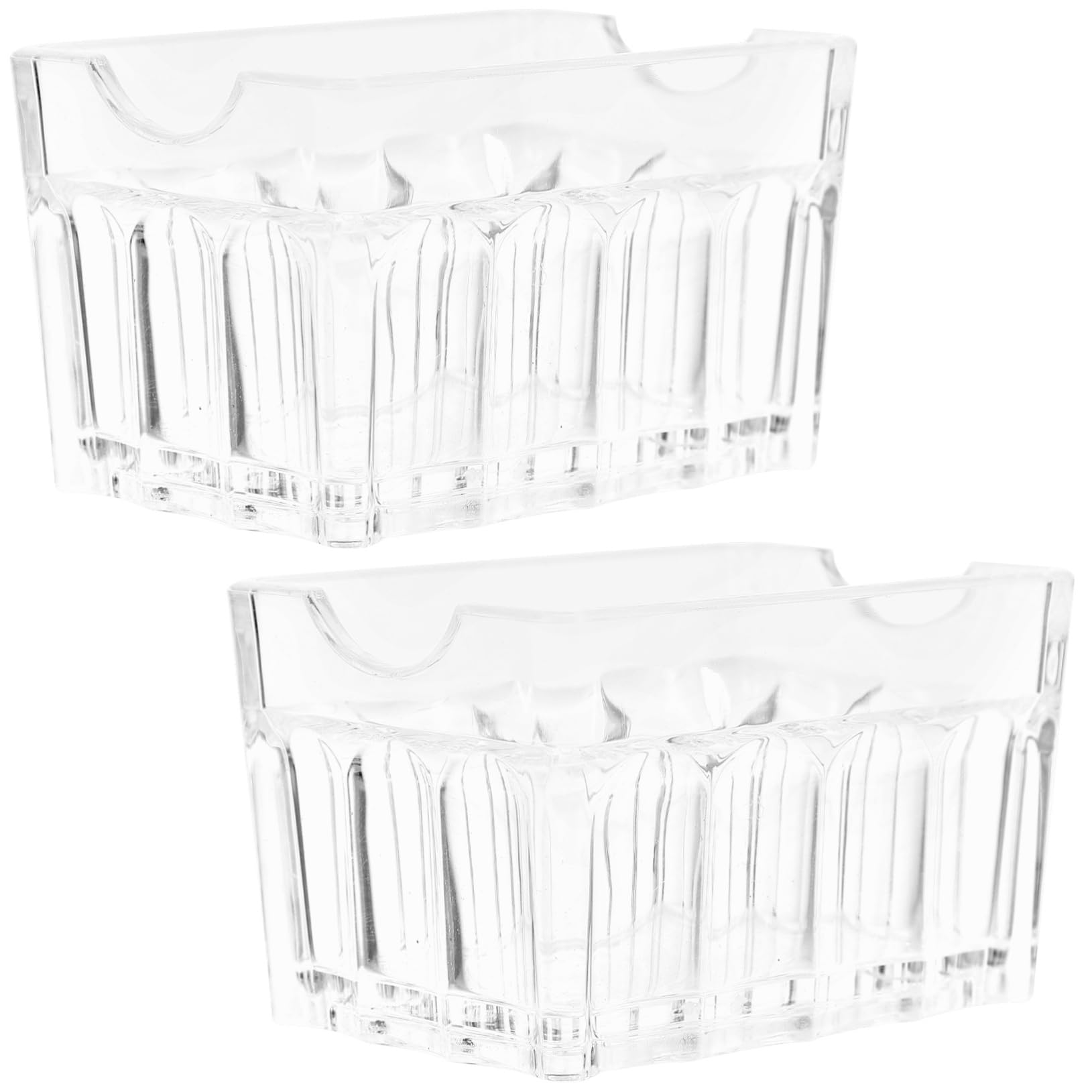 OFFSCH 2pcs Transparent Acrylic Tea Bag Organizer Box Modern Storage for Tea Bags Snacks and More Sturdy Design for Home Office Hotels