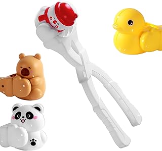 子供向け雪玉メーカー - カピバラ雪だるま型 氷玉作成キット,子供用 手作り雪玉ツール - アウトドア 家庭 学校 冬パーティー アクティビティ クリスマス プレゼント グッズ