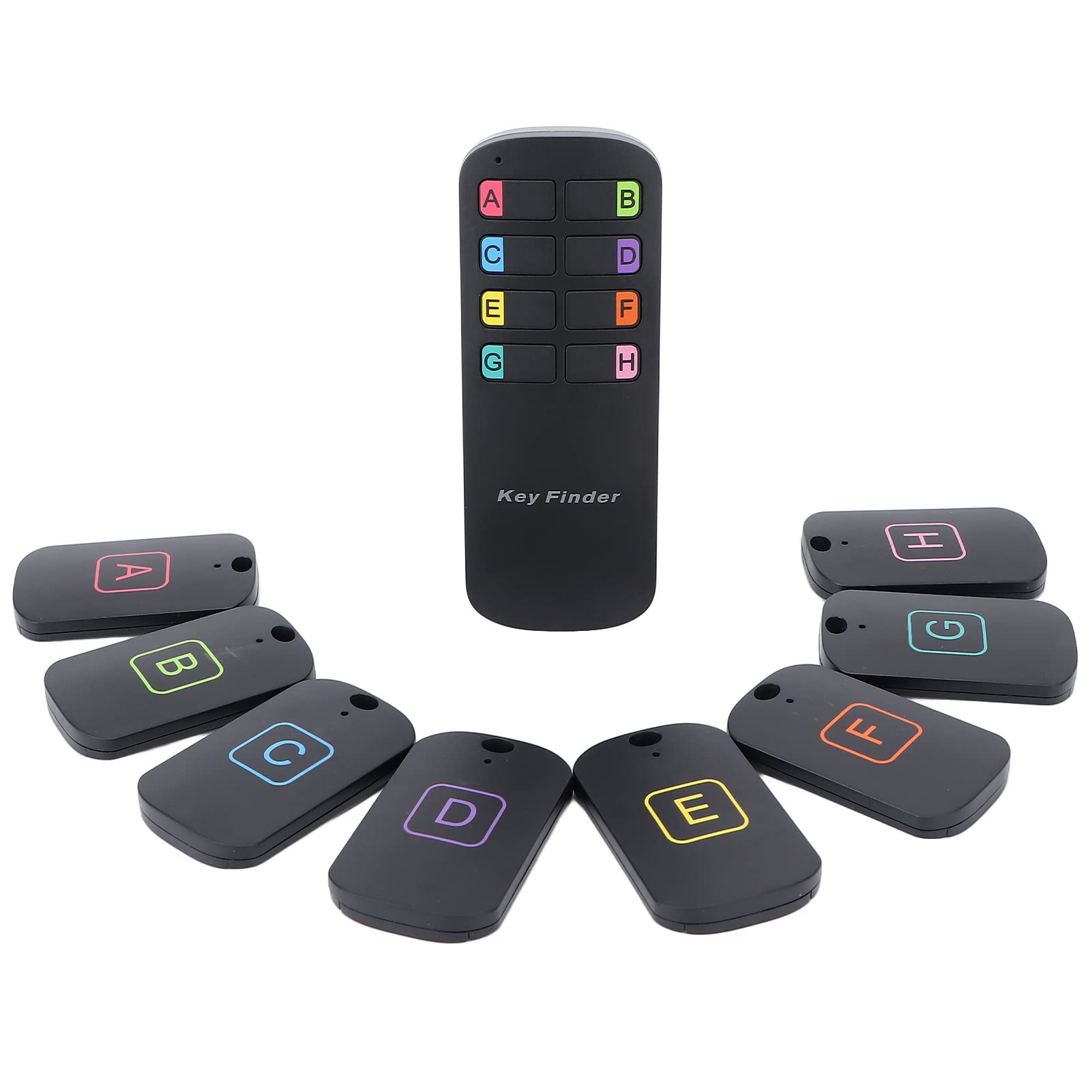 key finder 1 8 color coded button sound alarm find pet receiver transmitter wallet