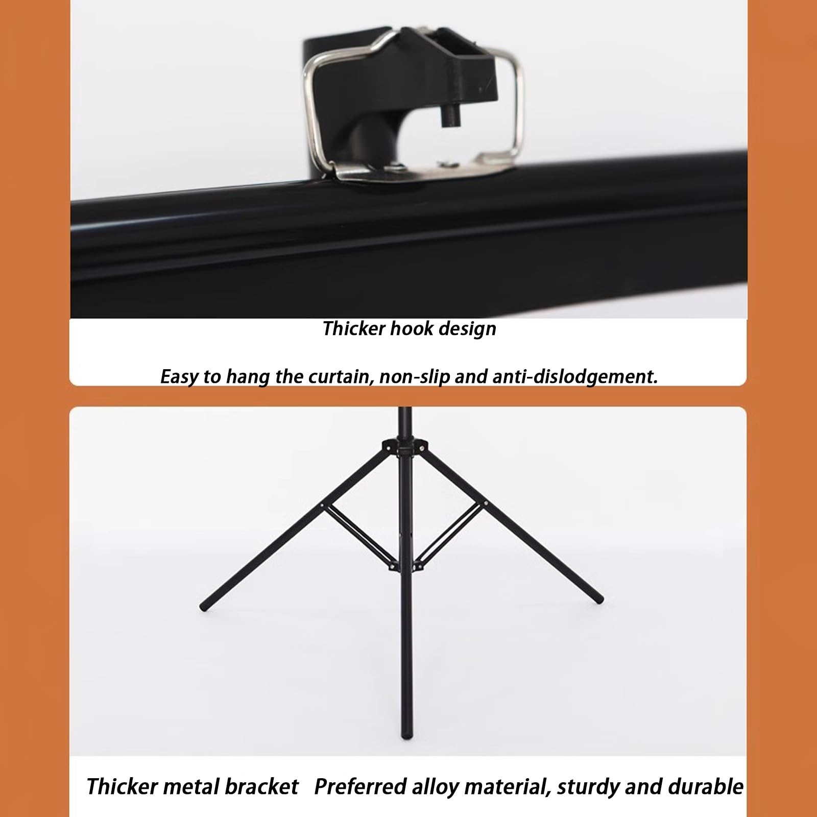 Tripod Screen 60", 72" Schermo Proiettore con Supporto, Treppiede Regolazione Dell'altezza, Telo per Proiettore Portatile per Interni Ed Esterni，per Video Proiettori, 4:3, 16:9(4:3,72")