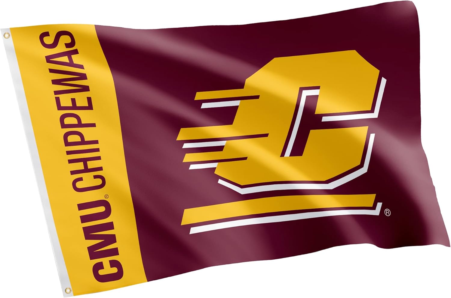 Desert Cactus Central Michigan University Flag CMU Chippewas Banners 100% Polyester Indoor Outdoor 3x5 feet Flags (Team Name)