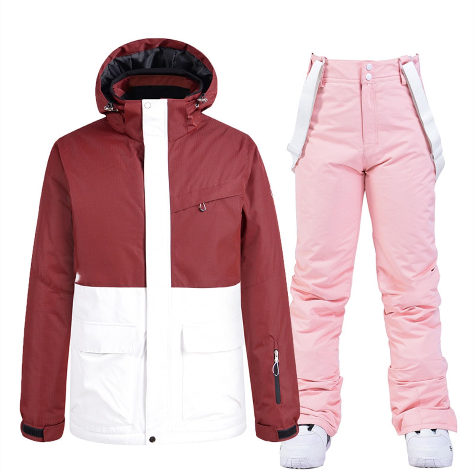 019,XL, Giacca E Pantaloni da Sci, Completo da Sci Anti-Neve, Tuta da Sci da Donna Impermeabile Antivento da Sci E Snowboard, Giacca E Pantaloni da Donna, Abbigliamento da Esterno