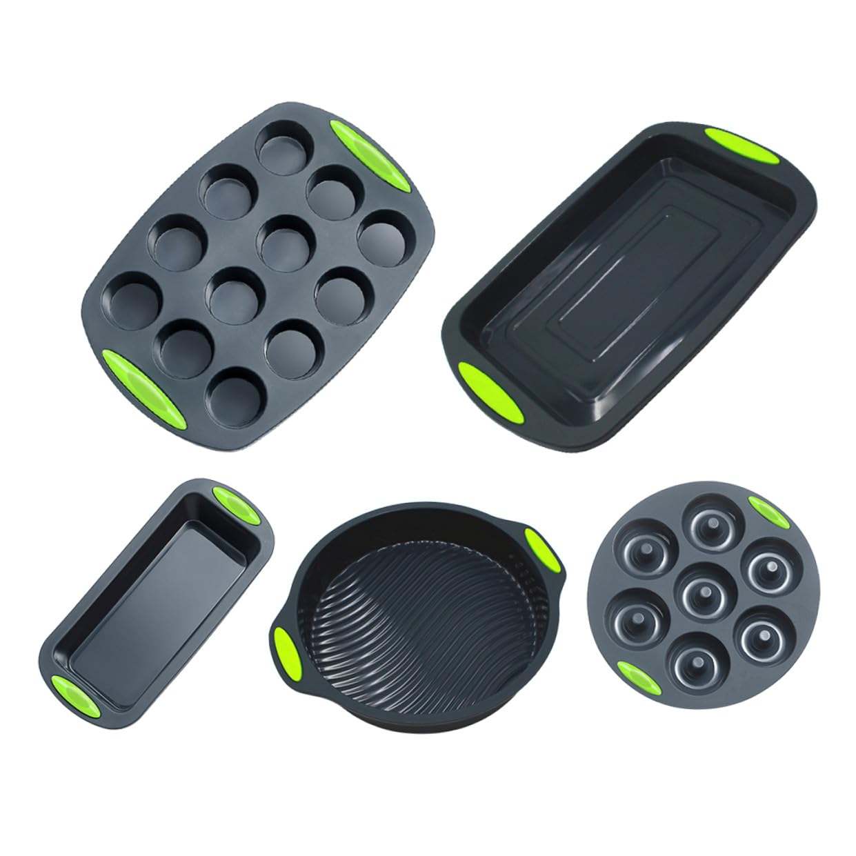 Moldes de Silicona Juego de 5 para Hornear Pasteles DIY