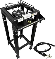 Fogão Portátil Industrial ROA 1 Boca Alta Pressão Preto