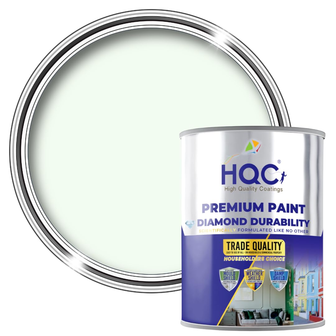 Hqc Smooth Masonry Paint Weatherproof & Long-Lasting Protection For All Exterior WallsMint Green5L from B&Q
