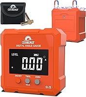 Coobeast Digital Angle Finder with Backlight & Strong Magnetic Base - Precision Protractor Inclinometer for Woodworking & Construction