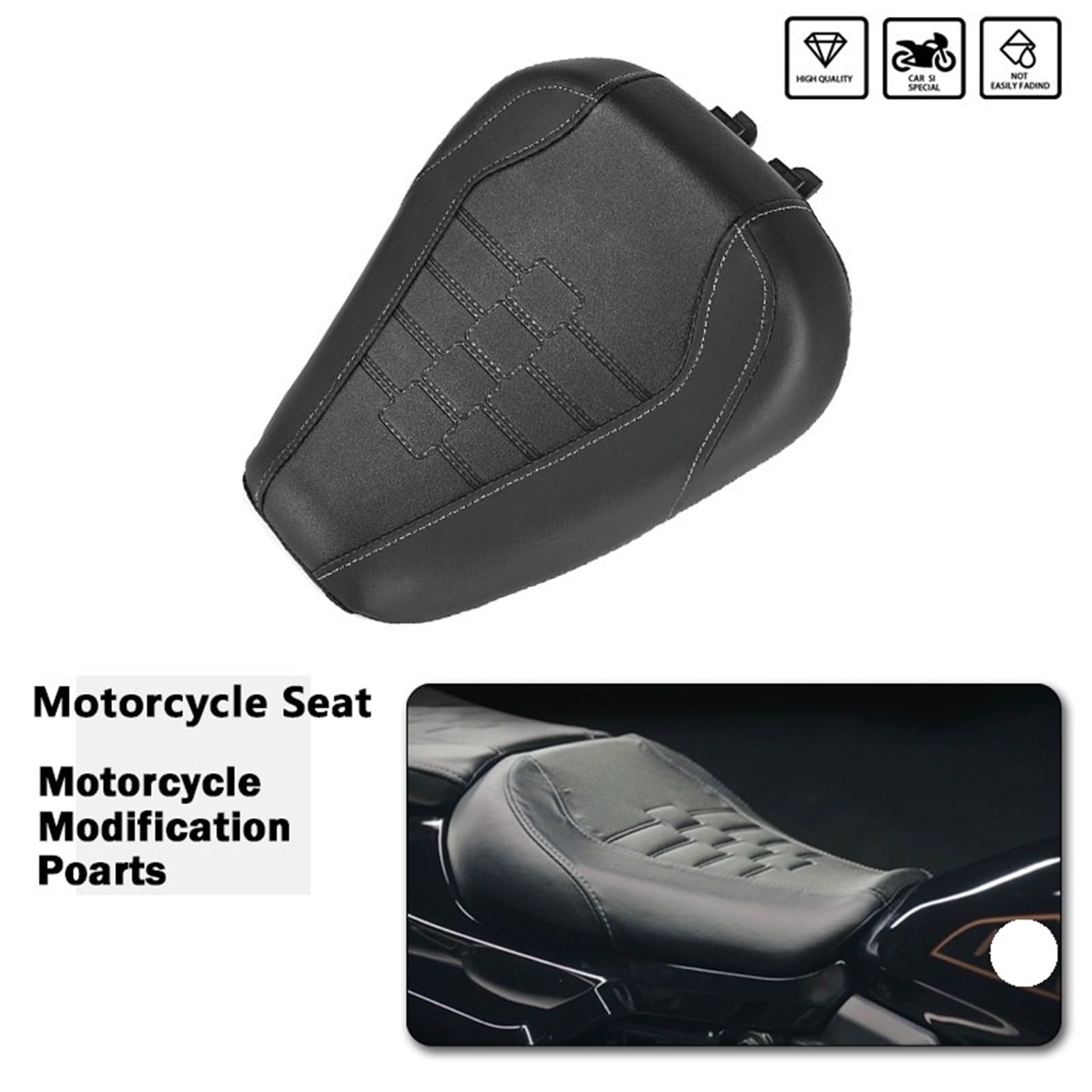 Poduszka Kufer Motocyklowy Poduszka na siedzenie kierowcy i pasażera motocykla pasuje do Harley Sportster S RH1250S RH 1250 2021 2022 2023