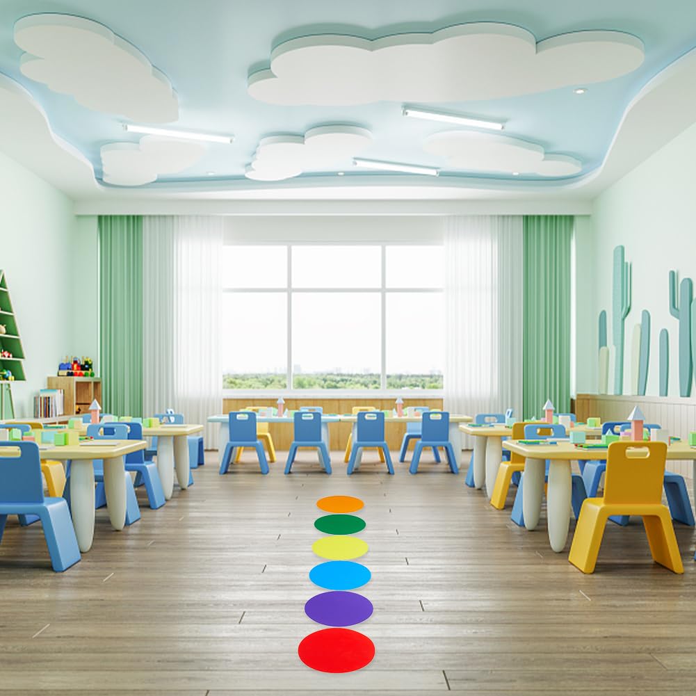 36 Autocollants Numérotés Au Sol Pour Classe (1-30) - Points Verts 10cm Pour Alignement Et Organisation