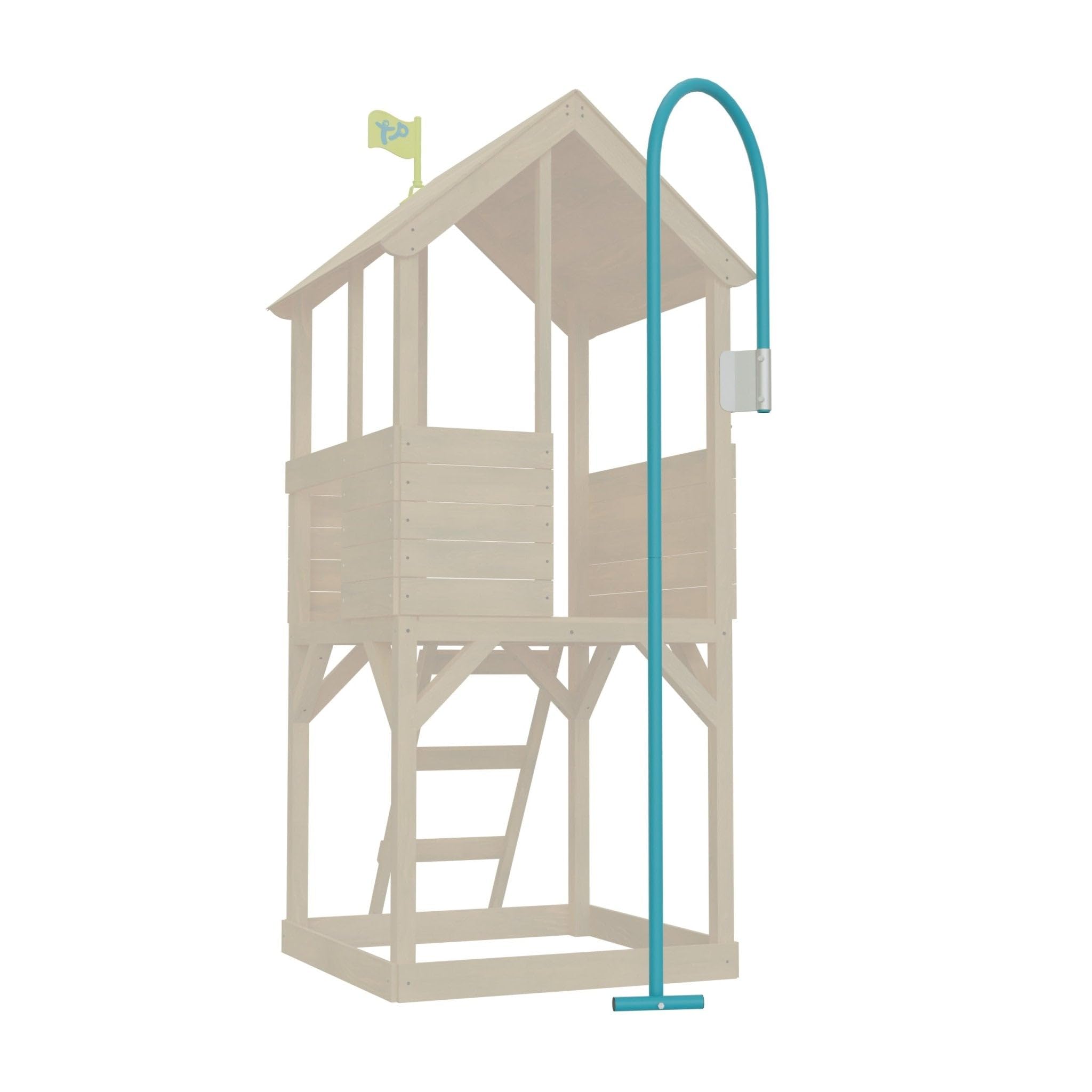 TP Toys Treehouse Wooden Play Tower Fireman's Pole - Pole For Kids Play Equipment Climbing Frame (Pole Only). Minimal Assembly And Fitting, Tower Combined User Weight 50kg - Age 3 Years+