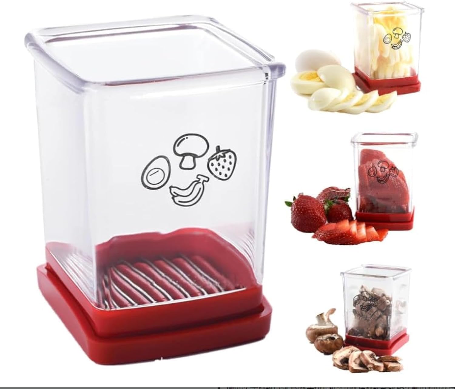 Cup Slicer, Multifunctional Stainless Steel Kitchen Tool for Easy Fruit and Vegetable Slicing – Perfect for Salad, Strawberry, Banana – Compact Design with Bottom Push Plate – Durable and Safe to Use Cup Slicer, Multifunctional Stainless Steel Kitchen Tool for Easy Fruit and Vegetable Slicing – Perfect for Salad, Strawberry, Banana – Compact Design with Bottom Push Plate – Durable and Safe to Use