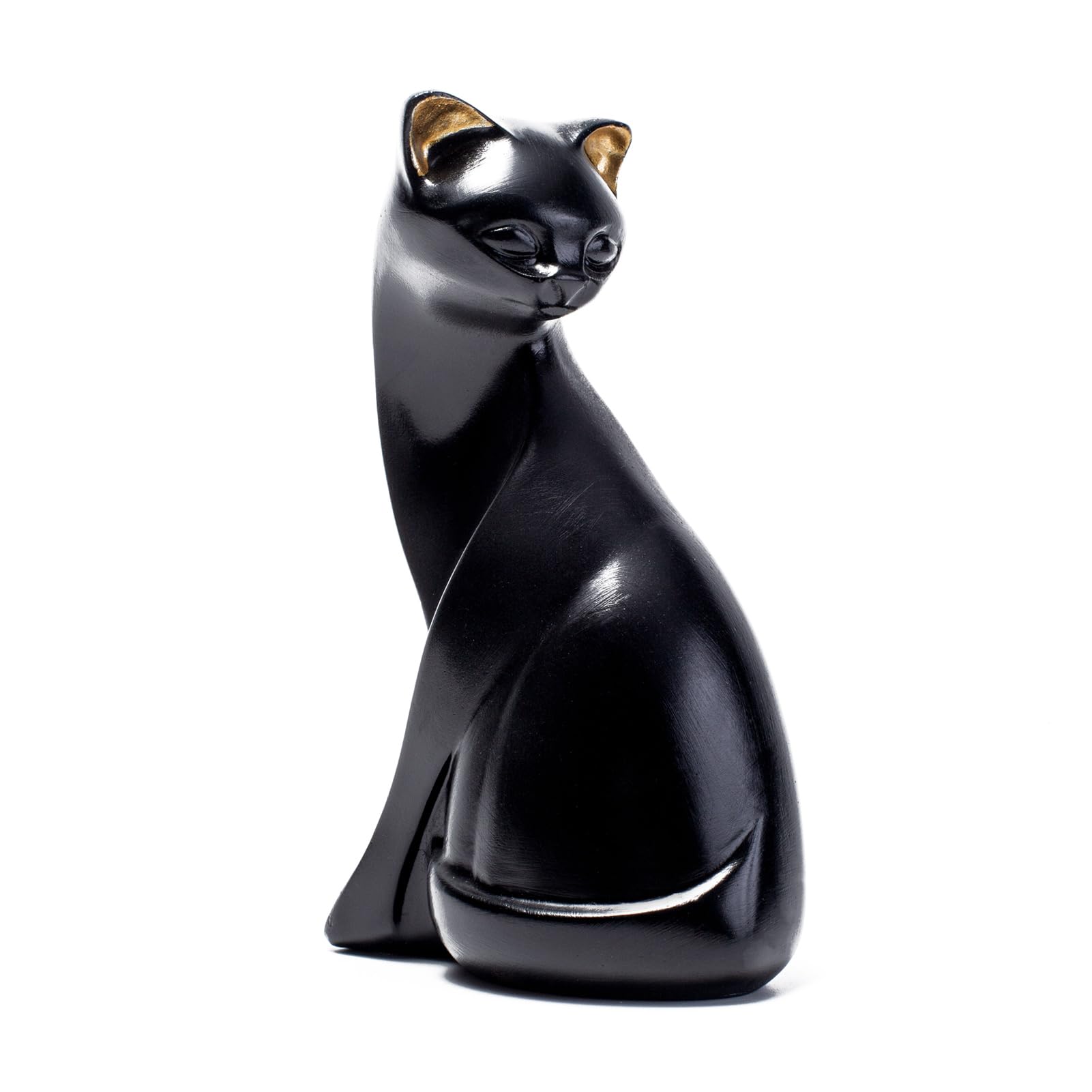 Amazon.co.jp: Mubeey 2匹のかわいい猫の彫刻と置物 室内装飾 オフィス