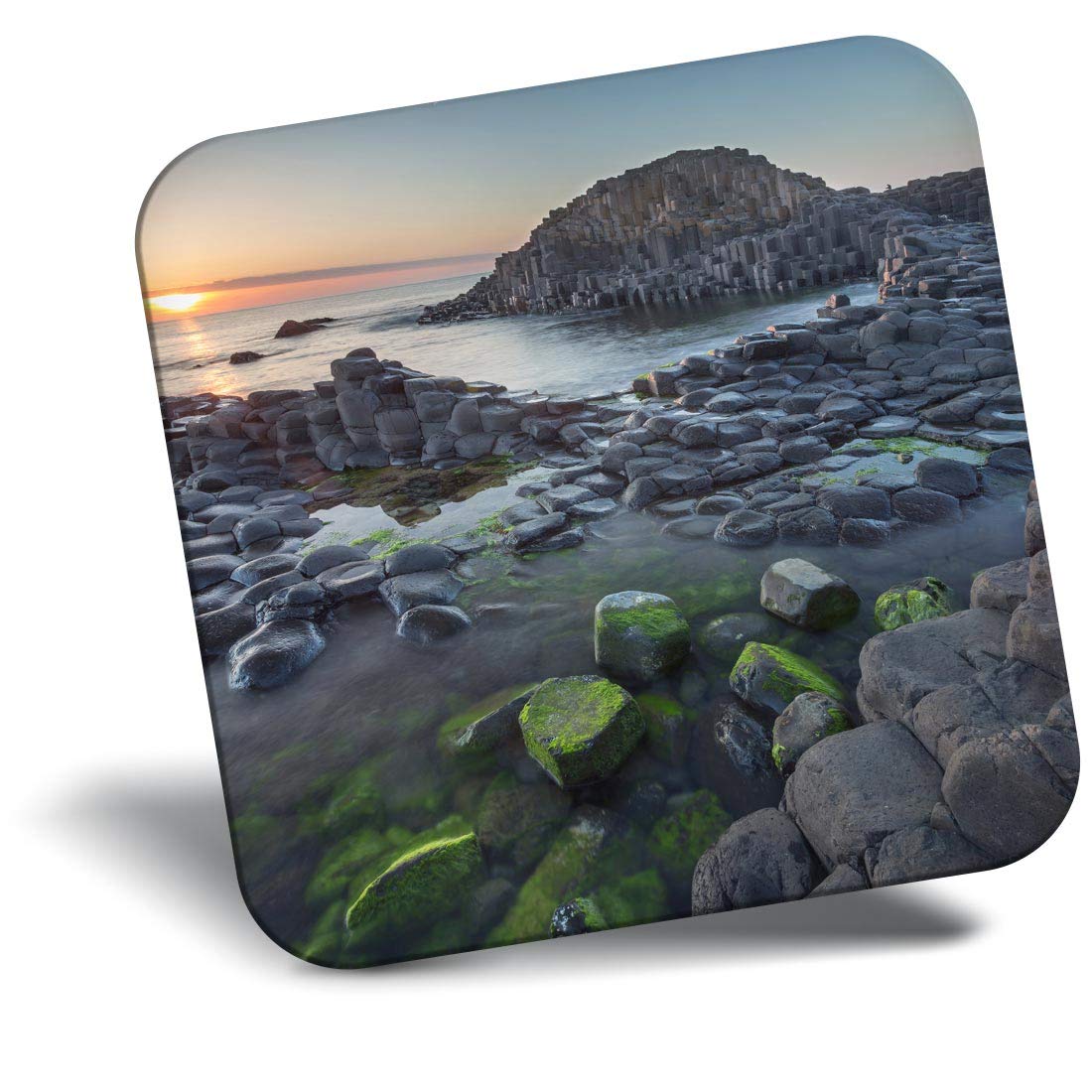 Destination Vinyl Ltd Fridge Magnet - Giant's Causeway Northern Ireland For Office, Cabinet And Whiteboard, Magnetic Stickers, 45147