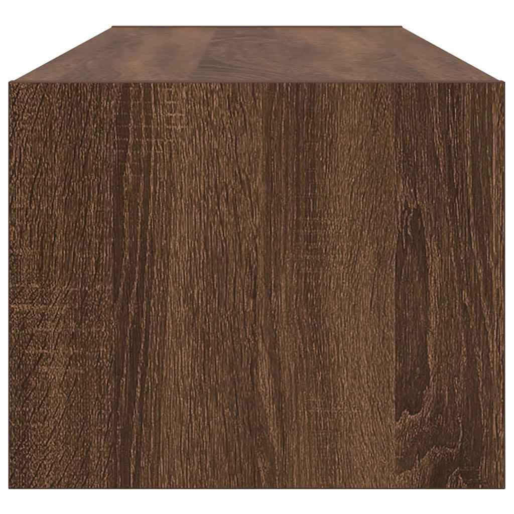 vidaXL Mobile TV Rovere Marrone 100x31x25,5 cm in Legno Multistrato, Panca TV, Armadio Hi-Fi, Centro di intrattenimento, credenza TV
