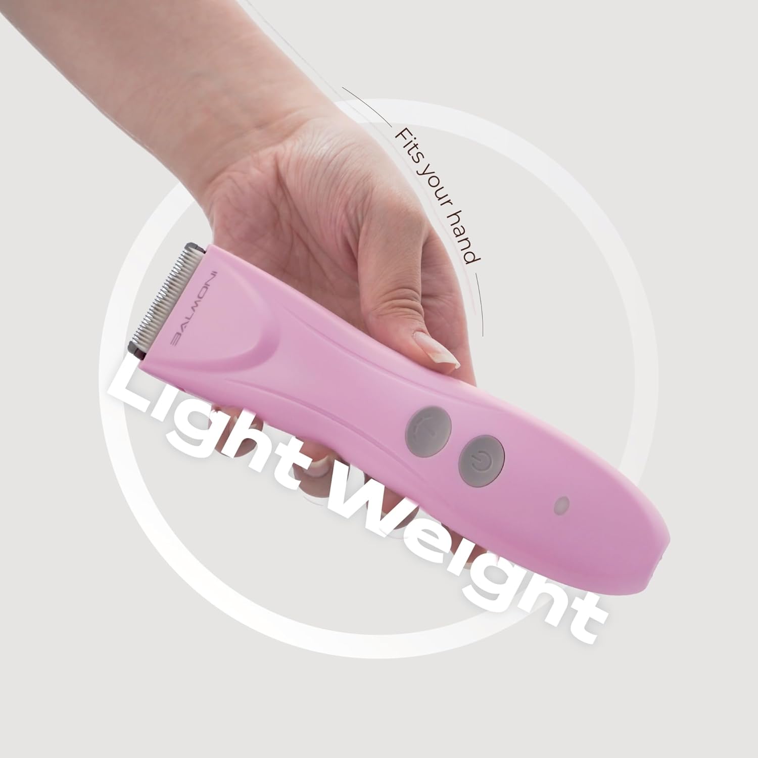 Cordless Pet Grooming Kit for Dogs & Cats, Quiet & Powerful Motor Paw & Face Trimmer, Lightweight Clipper, Dopamine Pink, Parent (Bundle-Dopamine Pink)