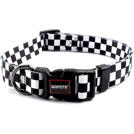 checkered flag dog collar