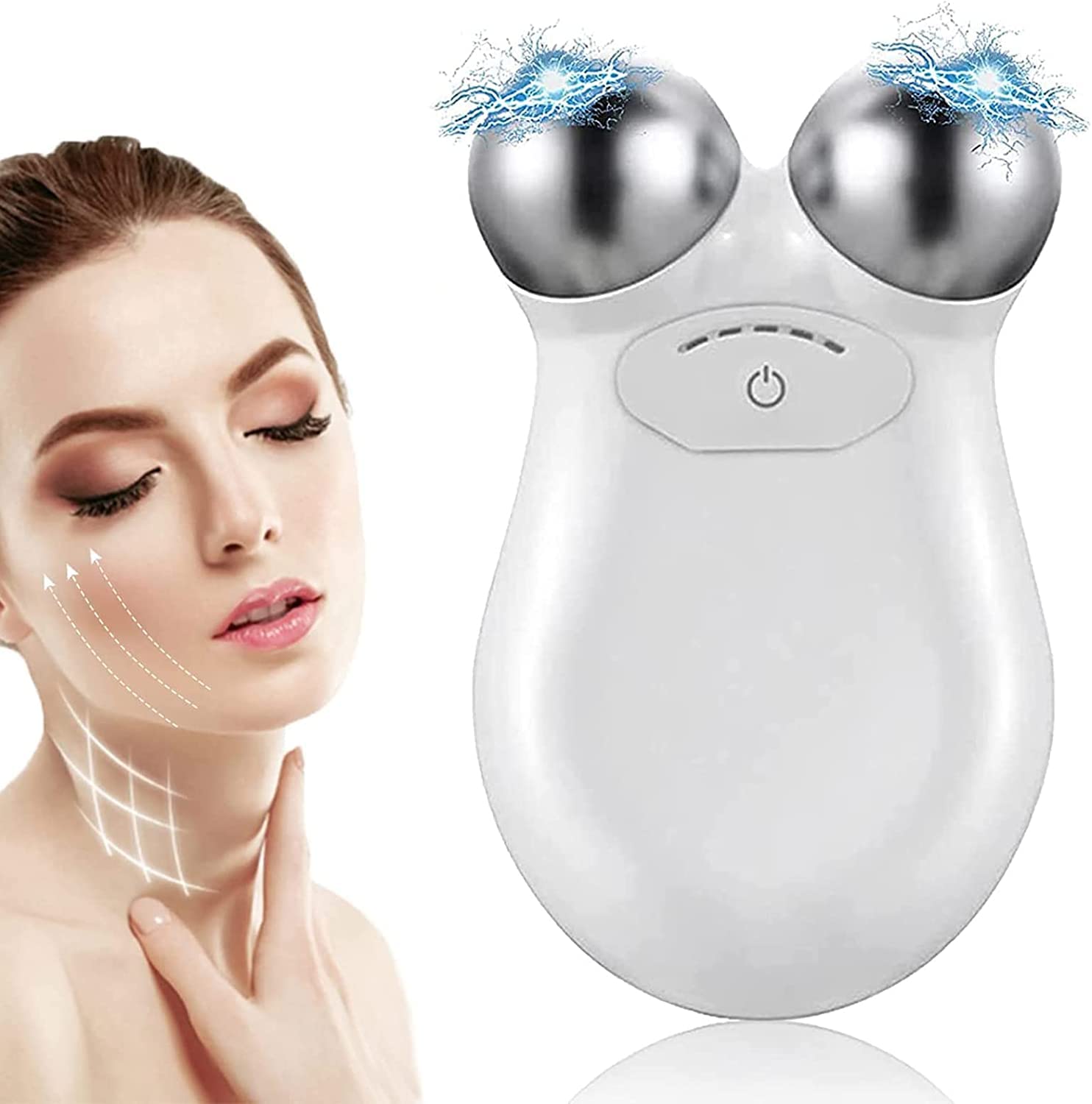 Microcurrent Face Device Roller,Rechargeable Liion Cell,Lift The face