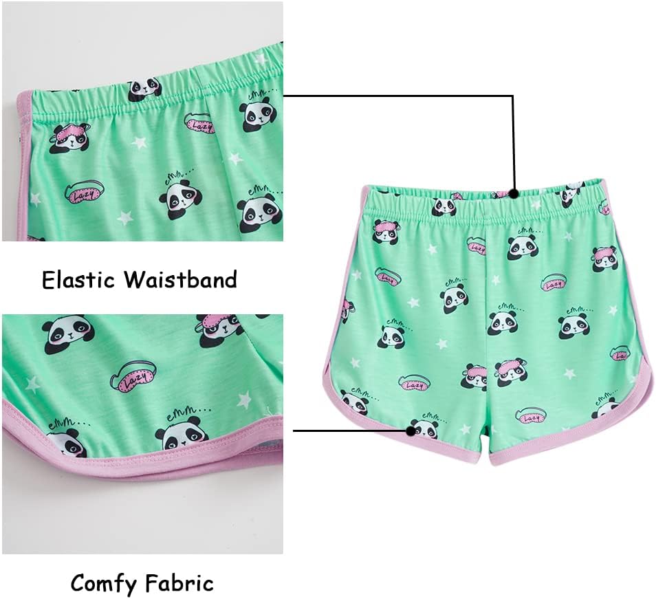 MyFav Big Kids Girls Sleeveless Sleepwears Hearts Shape Striped Pajama Nightgown - Image 7