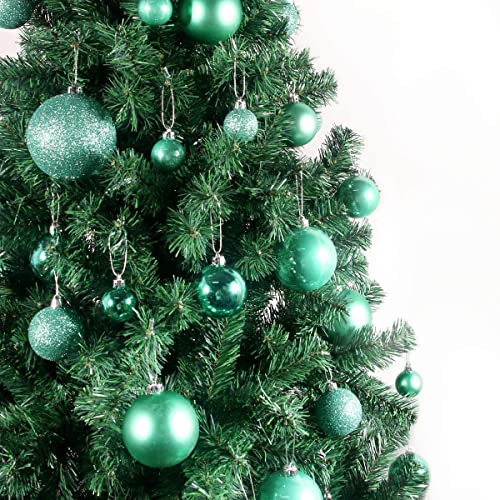 Set di 58 palline di Natale, in plastica rosa